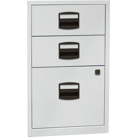 BISLEY, Caisson hauteur bureau PFA, 2 tiroirs, 1 tiroir pour (1/4)