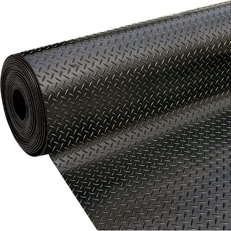Alfombra caucho-goma diamantes 1 x 10 m