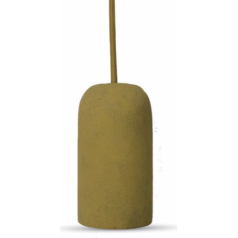 V-TAC Lampadario LED a Cilindro in Calcestruzzo con Portalampada E27 (Max 60W) Colore Beige