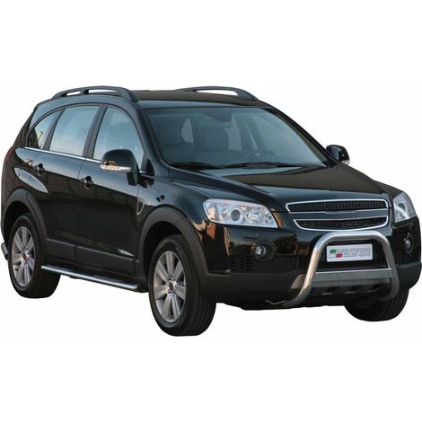Pare-buffle Avant pour Chevrolet Captiva 2006-2010 63 mm en Acier Gris (1/5)