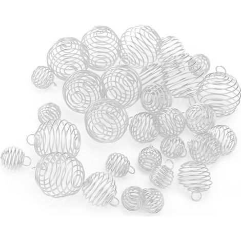 Anneaux métalliques ornés pour tresses et dreadlocks, accessoires de coiffure blancs et dorés printaniers (1/5)
