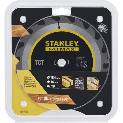 PIRANHA STANLEY STA15360 (X15360) LAMA CIRCOLARE HI-TECH TCT MM.184- STANLEY- 1,0 pz