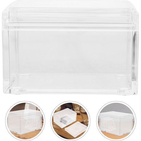 Diese transparente Aufbewahrungsbox für Teebeutel eignet sich sowohl fürs Büro als auch für zu Hause und misst 10,7 x 7,7 x 7 cm, wodurch sie sich ideal zum Aufbewahren und Organisieren von Teebeuteln
