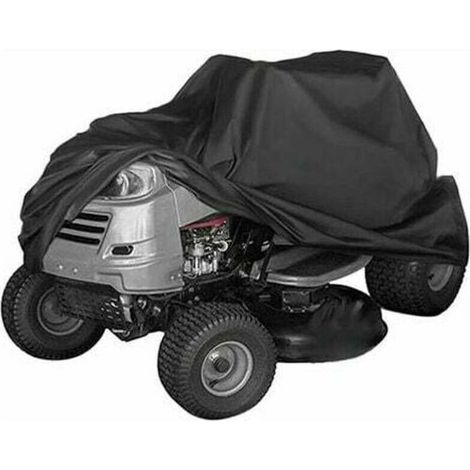 Housse de tondeuse à gazon, capot de tracteur tondeuse, imperméable, housse anti-poussière pour tondeuse à gazon, housse de protection résistante aux UV (1/4)
