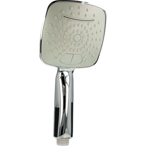 tecuro Handbrause ew-120Q mit Schwallstrahl - ideal für Sauna und Wellness - verchromt (1/5)