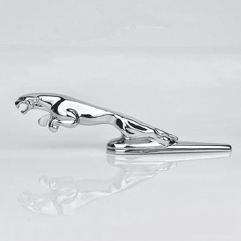 Emblème 3D Jaguar pour capot avant de voiture, ornement de capot, cache-bagages chromé aigle, accessoires auto