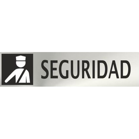 Informativa Seguridad Acero Inoxidable Adhesivo de 0'8mm 50 x 200 mm (1/2)