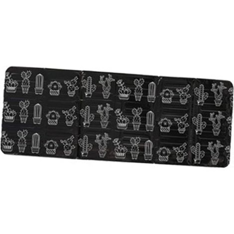 Protection contre les éclaboussures, écran anti-éclaboussures de graisse pliable sur 3 côtés, protection contre les éclaboussures d'huile en papier d'aluminium haute (Black) (1/5)