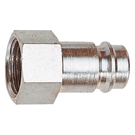 RIEGLER 107463 Stecknippel Stahl gehärtet/vern. Stecker DN 10 Innengewinde G 1 (1/2)