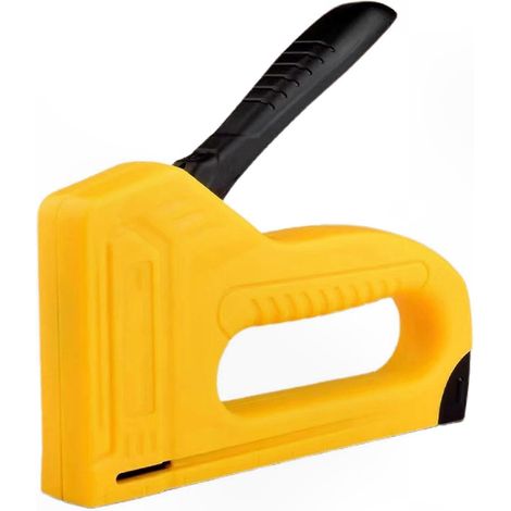 Pince à agrafer 3-en-1 robuste, agrafeuse lourde pour bois et meubles, cloueuse manuelle professionnelle pour menuiserie, outil de fixation polyvalent. (1/5)