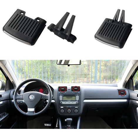 Installation manuelle des palettes de changement de vitesse des aérateurs avant pour Volkswagen Scirocco, anciens modèles, Jetta et Golf 5 en 3 secondes. (1/5)