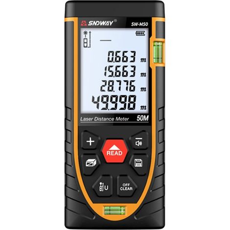 Télémètre laser télémètre infrarouge instrument de mesure de haute précision règle laser règle électronique sans batterie norme d'expédition (1/5)