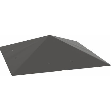 Telo di ricambio per gazebo 3 x 3 m in tessuto Oxford 370 g/m² grigio (1/5)