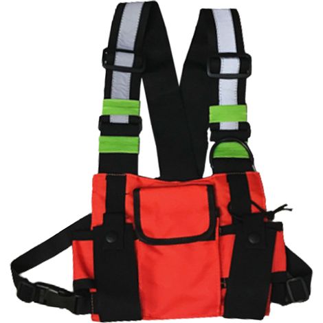 1 gilet tactique multipoches, réglable unisexe, réfléchissant, pour sécurité et transport d'outils, usage professionnel et loisirs (1/5)