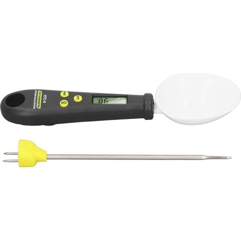 Digitale elektronische 2-in-1-Küchenwaage mit Löffel und Thermometer (1/5)