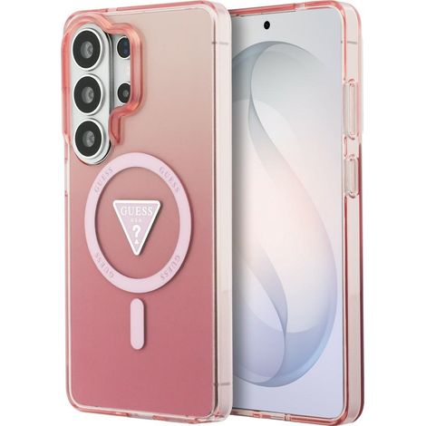 Guess IML Gradient Triangle MagSafe Hülle für Samsung Galaxy S26 Ultra Pink