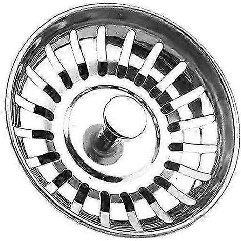 Abflusssieb aus Edelstahl für Küchenspülen, Schlitzdurchmesser: 78 mm (1/5)