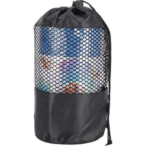 Tapis De Yoga Serviette En Fibre Fine Antidérapante Pour Fitness Et Exercice Ciel Bleu 183 X 63 Cm (1/5)
