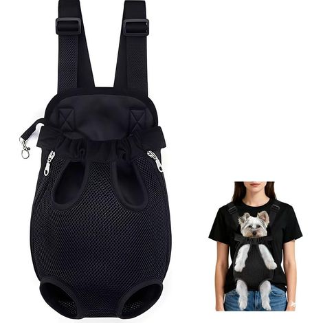 Sac à Dos pour Animaux de Compagnie,Sac Transport Chien Chat Respirant,Pet Travel Backpack,Sacs de Voyage Animaux Réglable,M
