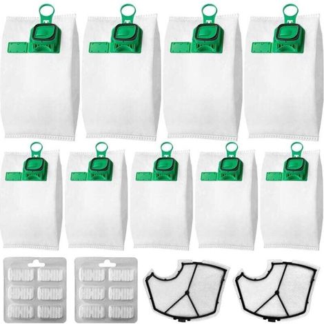 Enowelir 10 vacuum cleaner filter bags with compatible replacement filters--DTEKGAZ