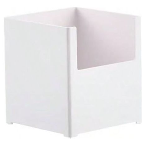 4pcs Boîtes de Rangement en Plastique Panier de Rangement Blanc Bac Plastique Rangement Placard Cuisine Caisse Rangement Salle de Bain Bureau( 14 x 14 x 14.5 cm) (1/3)