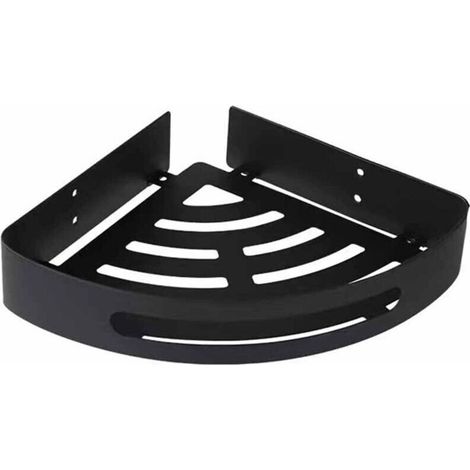 Étagère de salle de bain en acier inoxydable, accessoires de salle de bain, étagère triangulaire noire, acier inoxydable 304