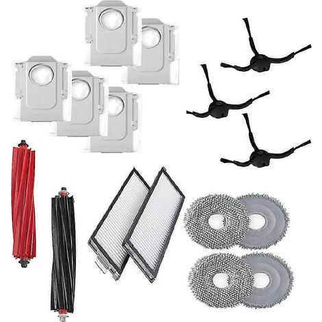Filtre pour aspirateur brosse pour aspirateur Filtre de brosse pour aspirateur filtre de Roborock Qrevo / Slim Robot Aspirateur Main Brosse Side Serpillière Cloth HEPA Filtre Sac à poussière Accessoir (1/5)