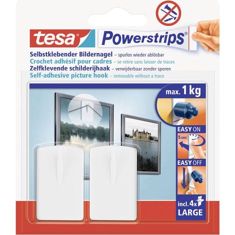 Ganci tesa Powerstrips Bilder-Nagel bianchi 2 pezzi (1/5)