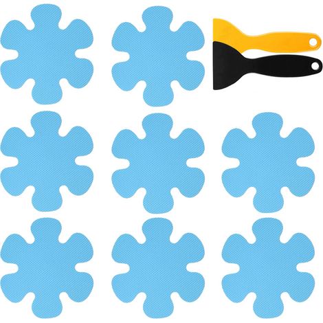 20 rutschfeste Badezimmeraufkleber, blau