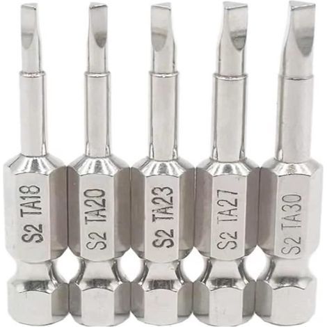 5-teiliges 50-mm-1/4"-Sechskantschaft-Magnet-Dreieckkopf-Schraubendreherbit-Set aus S2-Stahl mit dreieckigen Bohrern (1/4)