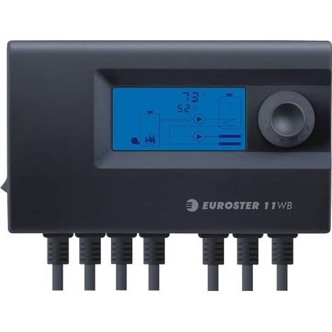 Euroster 11WB thermostat noir pour chaudière électrique