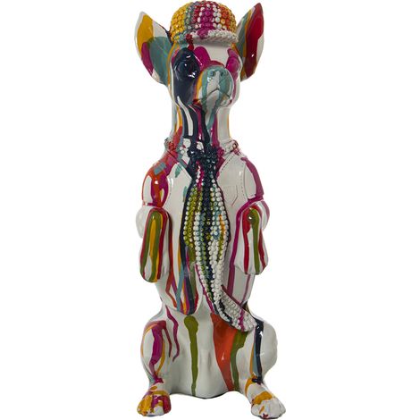 Figurine Chien Résine MulticolorePaint Jets 14X11X30 Cm (1/5)