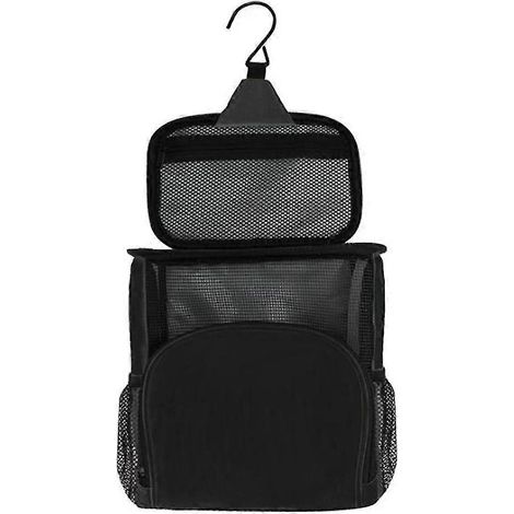Douche Portable, trousse de toilette suspendue, capacité, résistant à l'eau, séchage facile, trousse de toilette en maille respirante S (1/5)