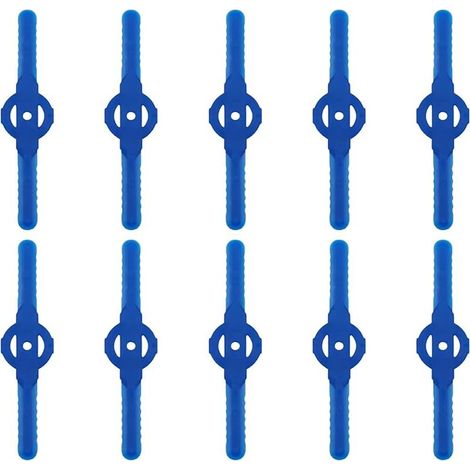 Plastic Grass Trimmer Blade, 10pcs Replacement Plastic Blades for Cordless Grass Trimmer Tool Set, Plastic Lawn Mower Replacement Blades (Blue) (1/5)