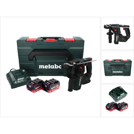 Metabo BH 18 LTX BL 16 Tassellatore a batteria 18V / 1.3 J / SDS-plus ( 600324840 ) + 2x Batterie 8,0 Ah + Caricabatterie + Valigetta MetaBOX (1/5)