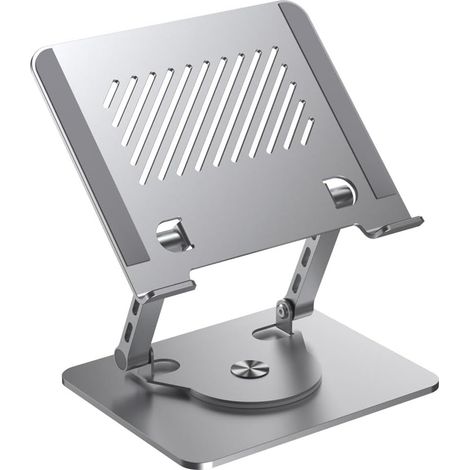 Support pour ordinateur portable, support portable, support de bureau rotatif, dissipation de la chaleur, pliable, augmentation de la hauteur (1/5)