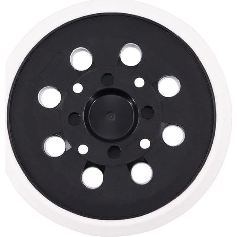Deux plateaux de ponçage VOR Bosch de 125 mm, de dureté moyenne, équipés de Velcro, de 8 trous et d'un système de fixation compatibles avec les ponceuses orbitales VOR PEX 300/400 AE / 4000 AE / Adva (1/5)