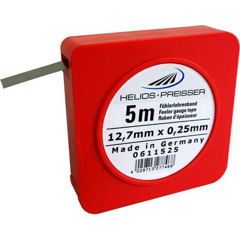 Helios-preisser 611525 - Nastro misuratore 5m x 13 mm, compresa scatola di plastica 0,25 millimetri, 0 (1/2)