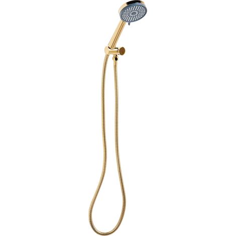 Shower Head and Hose Kit SURIPA 3-function Gold