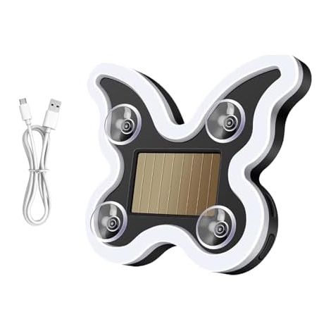 Lumières LED pour vitres de voiture, décoration papillon rechargeable, 6 modes d'éclairage néon LED - pour femmes et hommes, voiture, chambre, fête, camion, moto, portière (1/5)