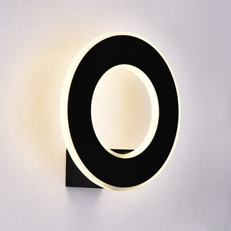 9W Led Wandleuchte rund schwarz Farbe V-TAC VT-710 4000K