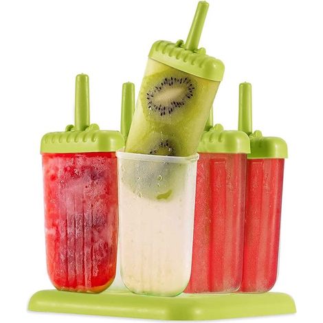 Stampi per gelato in plastica, contenitori per gelato, stampi per ghiaccioli, palette e contenitori per gelato a tenuta stagna, silicone senza BPA e sostanze chimiche (1/5)