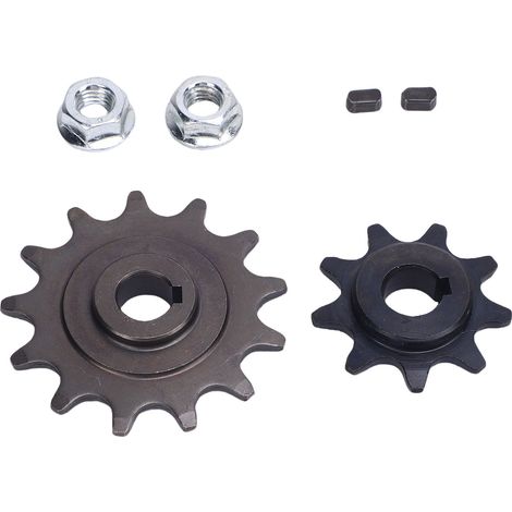 Kit de pignons de chaîne 420 (pignons 9 et 13 dents, écrous, clés courtes) pour moteur à engrenages à balais MY1016Z/MY1018 (1/5)