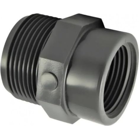 1 Réduction PVC Mâle 33x42 Femelle 26x34 Pour Eau Potable Irrigation (1/2)