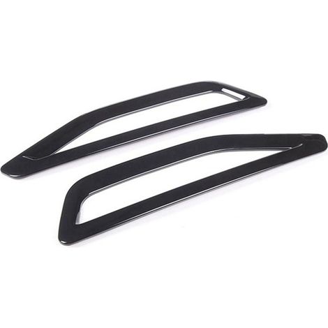 1 Paar, Farbe: Schwarz, Material: ABS, Karosseriekotflügel, Seitenkotflügel, Lüftungsgitterrahmen. (1/4)