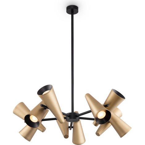 Maytoni Giro Plafoniera moderna a sospensione multi braccio a 10 luci in ottone GU10 (1/3)