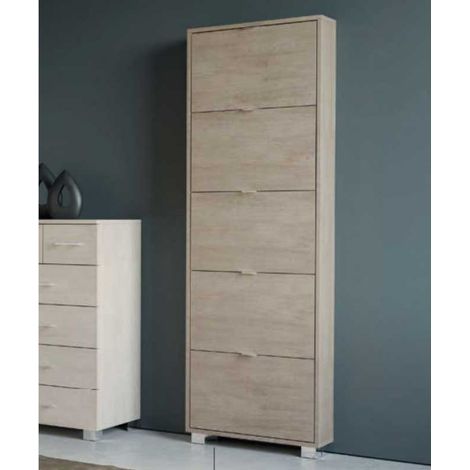 Scarpiera Singola 5 Ante a Ribalta 63x18x191 cm - VARI COLORI DISPONIBILI (1/2)