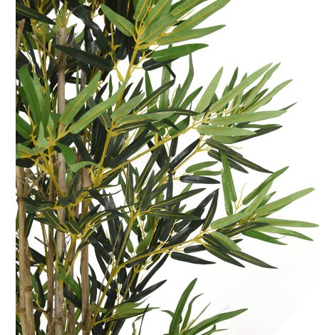 vidaXL Albero Bambù Artificiale 1380 Foglie 200 cm Verde