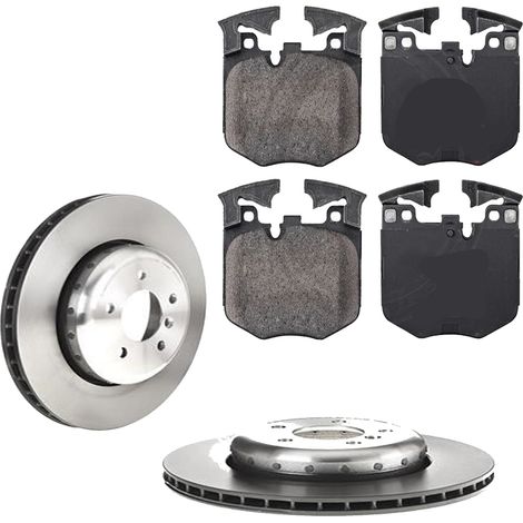 KIT FRENI ANTERIORI compatibile con BMW X4 (G02,F98) - DISCHI + PASTIGLIE OEM: P06099 / 39809 / 18552 , 18553 , 18666 , 18667 /SOSTITUZIONE DIRETTA/BASSA POLVERE/SILENZIOSO (1/5)