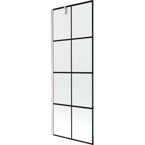 Mexen Next écran de baignoire 1 volet 70 x 150 cm, motif noir, nickel brossé - 895-070-000-00-77-97 (1/5)